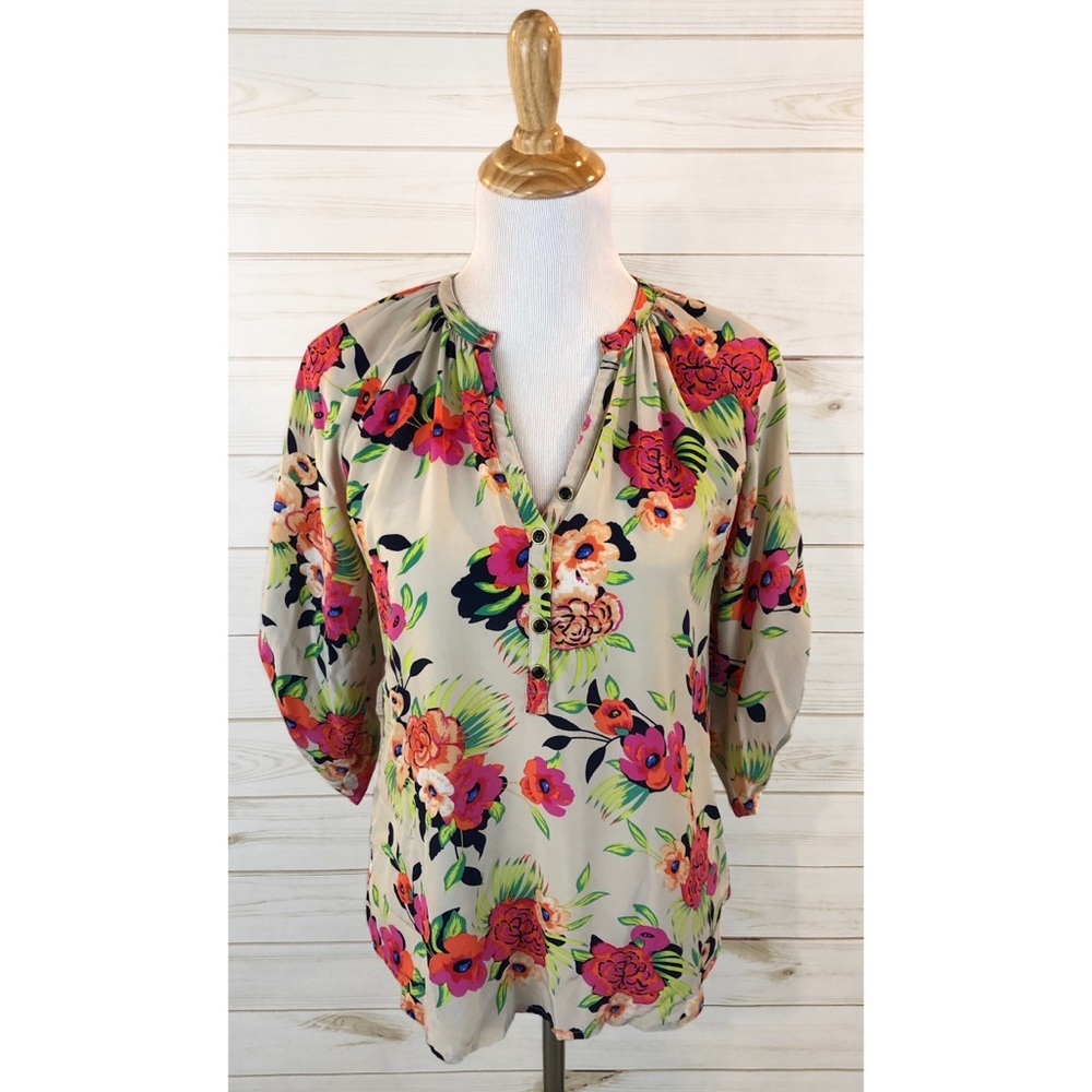 Yumi Kim Floral Silk Blouse